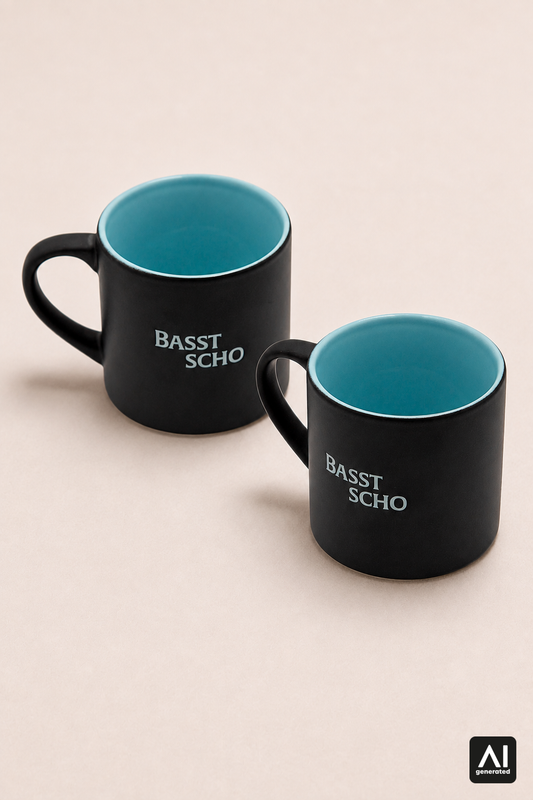 Tasse „Basst Scho 180ml – Produktansicht