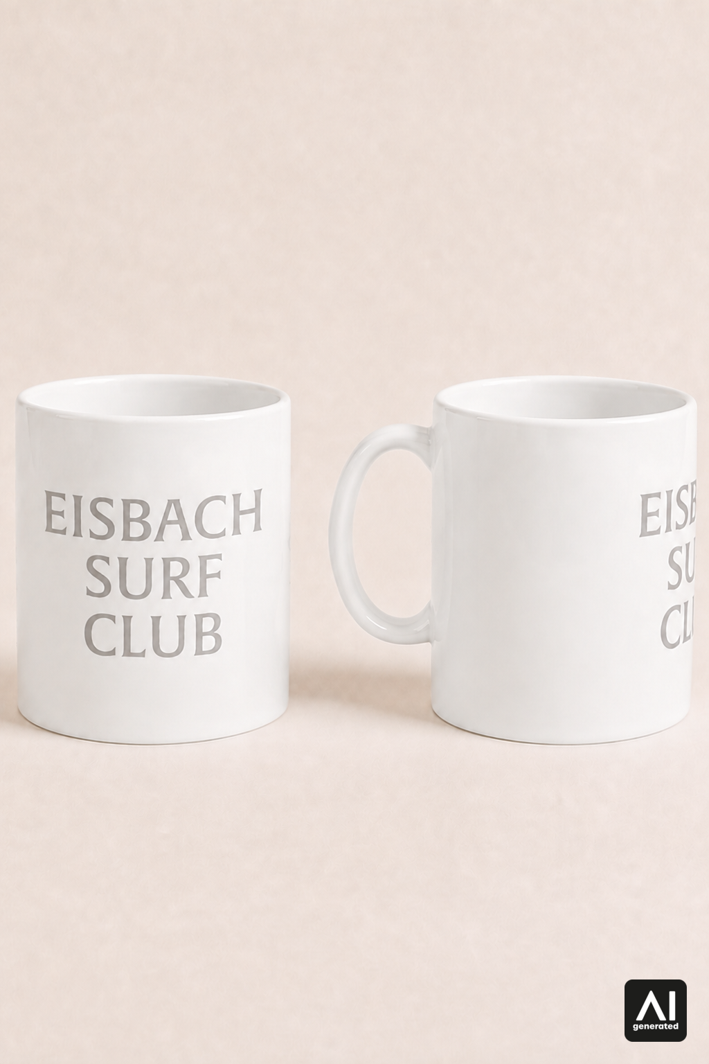 Tasse Eisbach Surf Club – Produktansicht in Silber