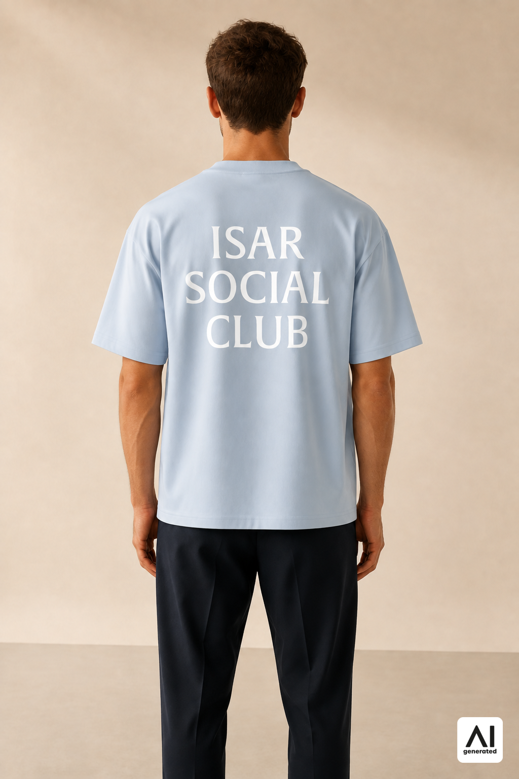 T-Shirt Isar Social Club Herren – Rückansicht