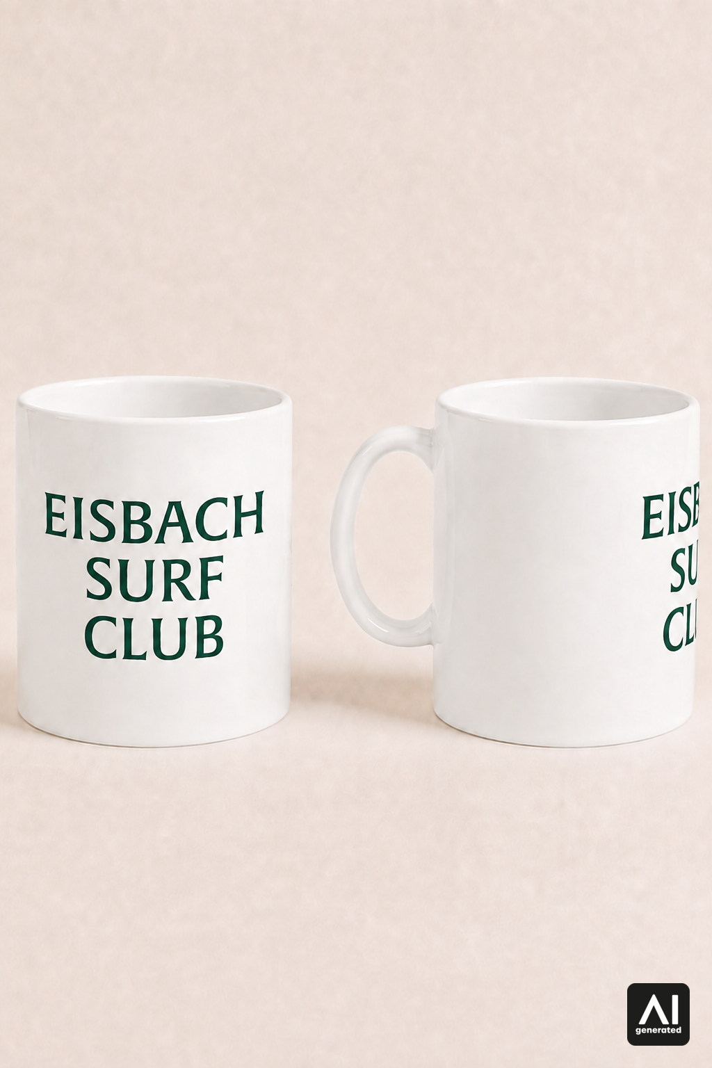 Tasse Eisbach Surf Club – Produktansicht in Grün