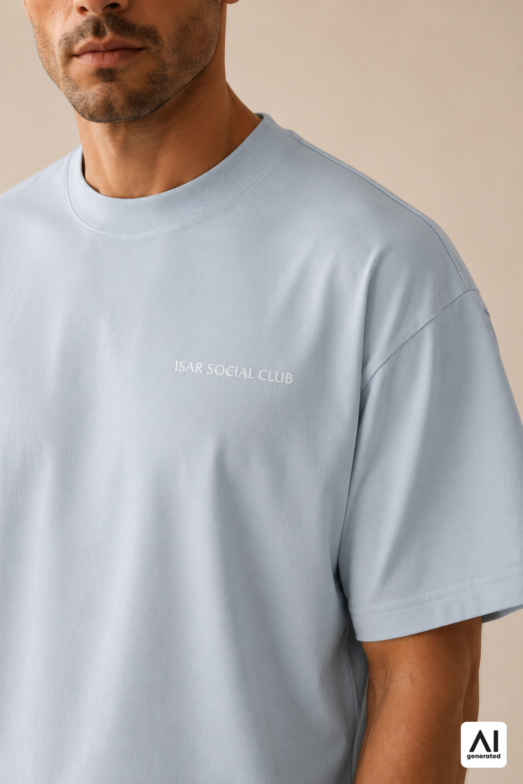T-Shirt Isar Social Club Herren – Detailansicht