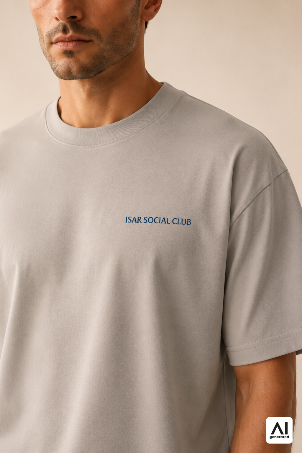 T-Shirt Isar Social Club Herren – Detailansicht