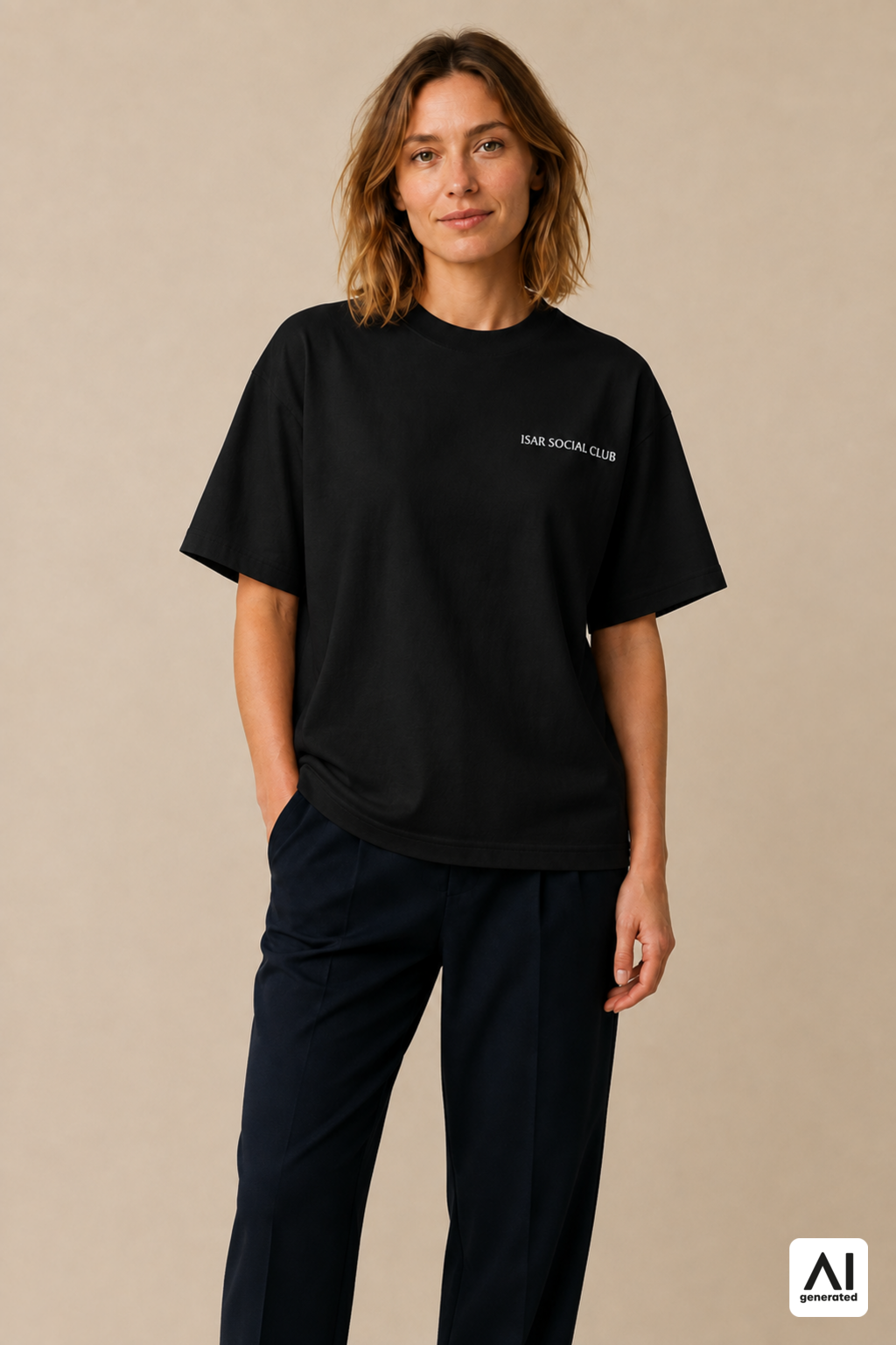 T-Shirt Isar Social Club Damen – Vorderansicht
