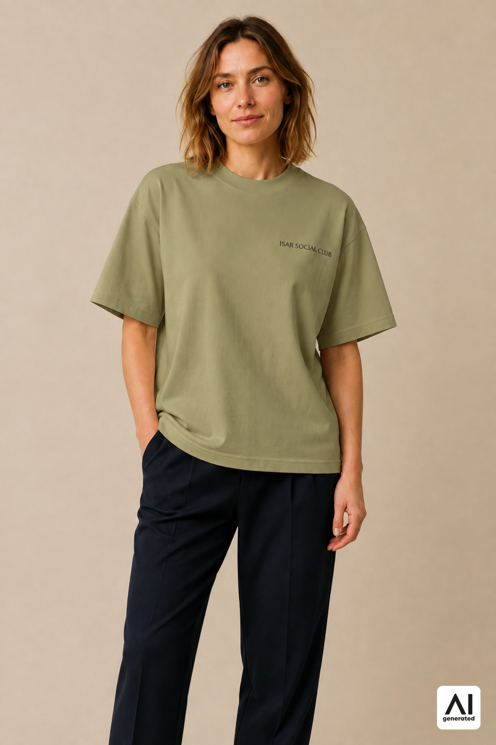 T-Shirt Isar Social Club Damen – Vorderansicht