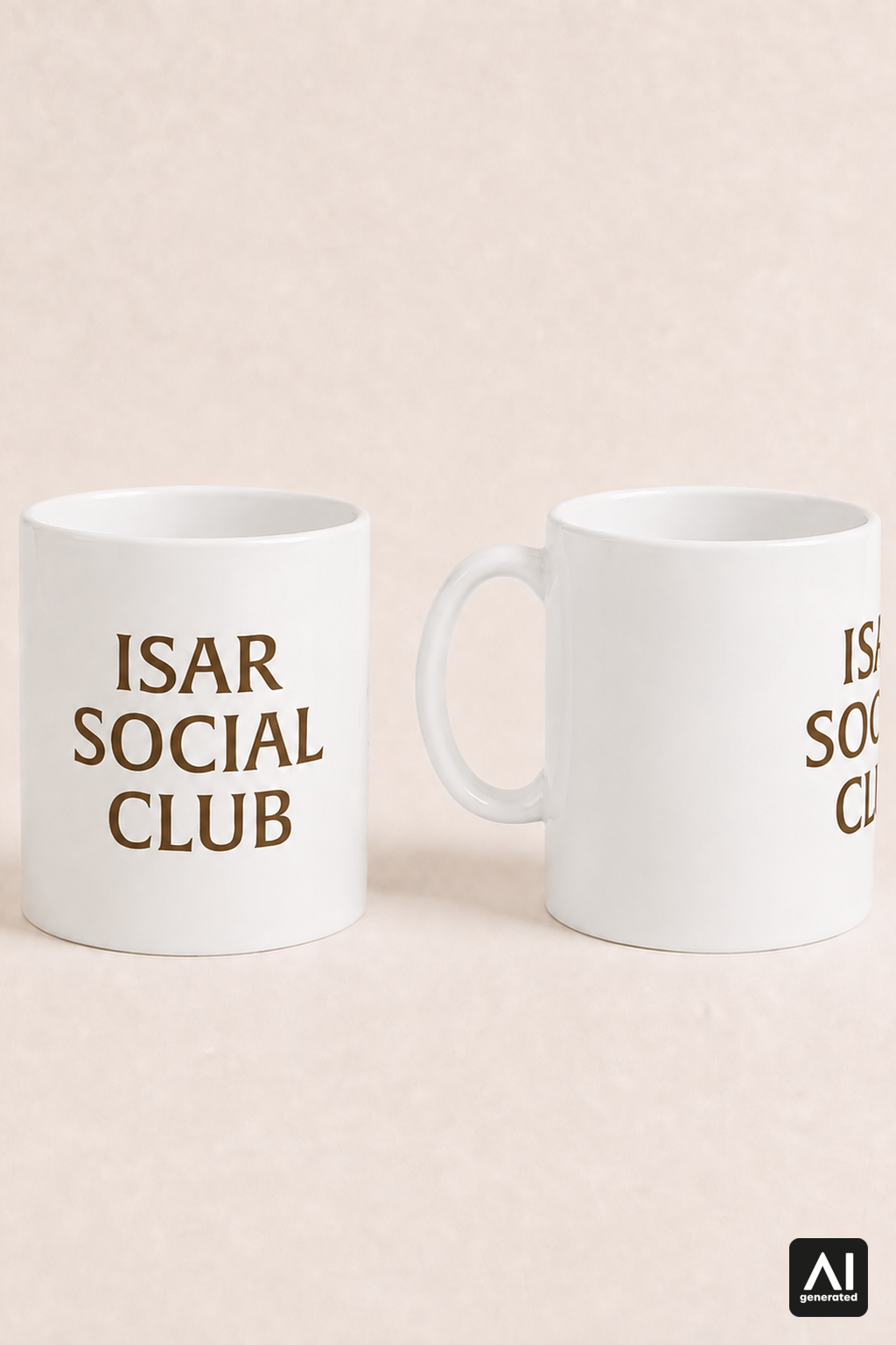 Tasse Isar Social Club – Produktansicht in Braun