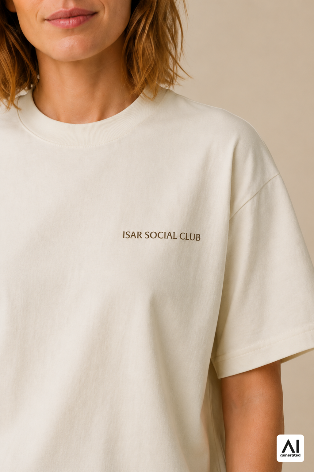T-Shirt Isar Social Club Damen – Detailansicht