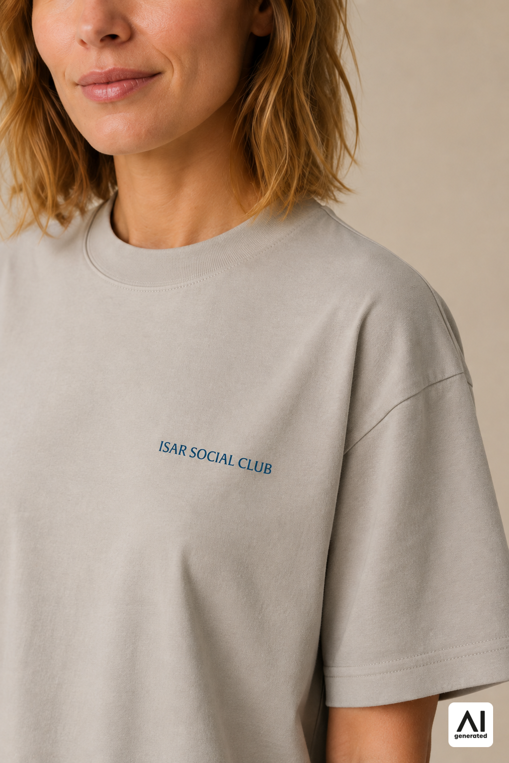 T-Shirt Isar Social Club Damen – Detailansicht