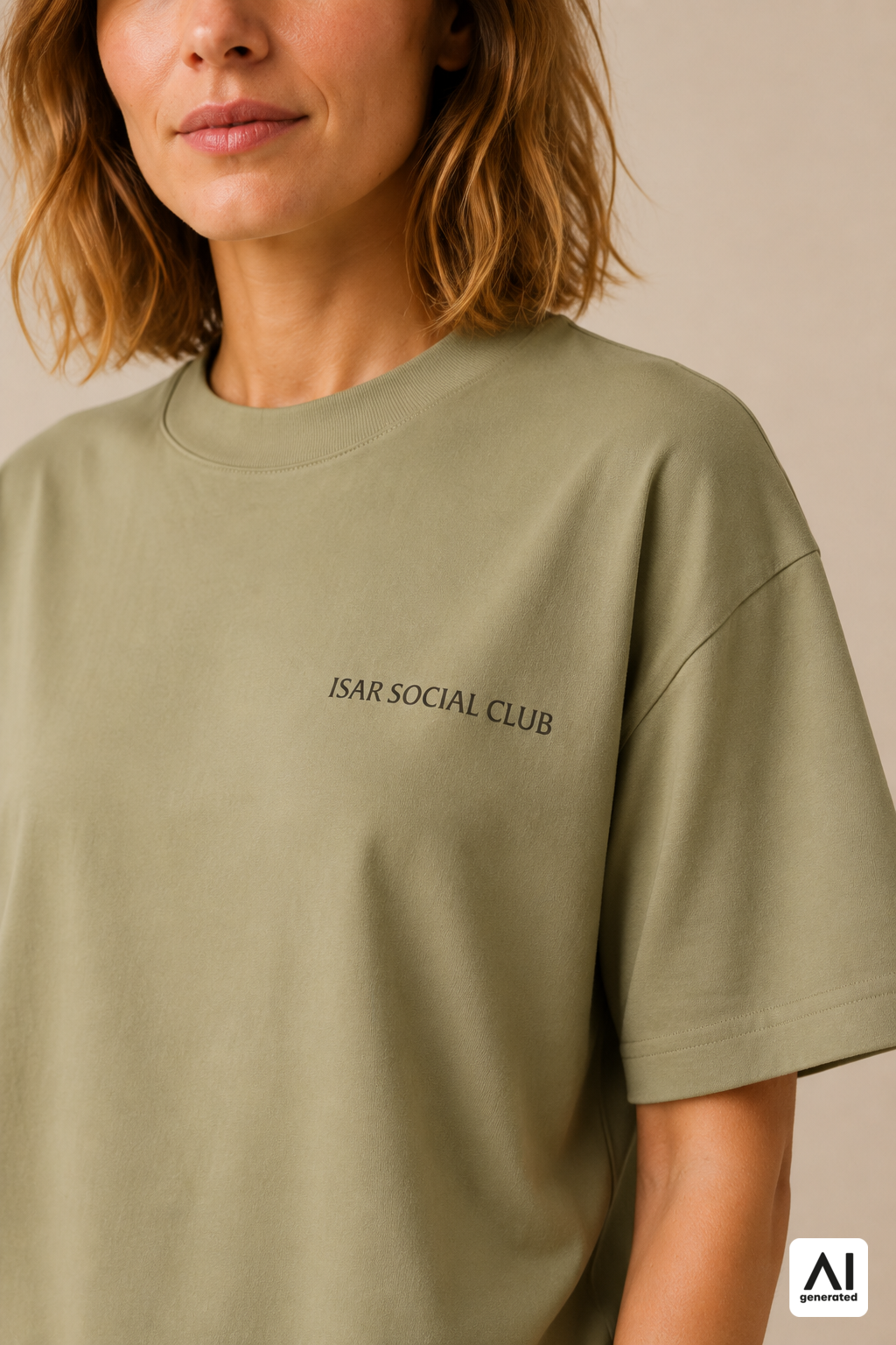 T-Shirt Isar Social Club Damen – Detailansicht