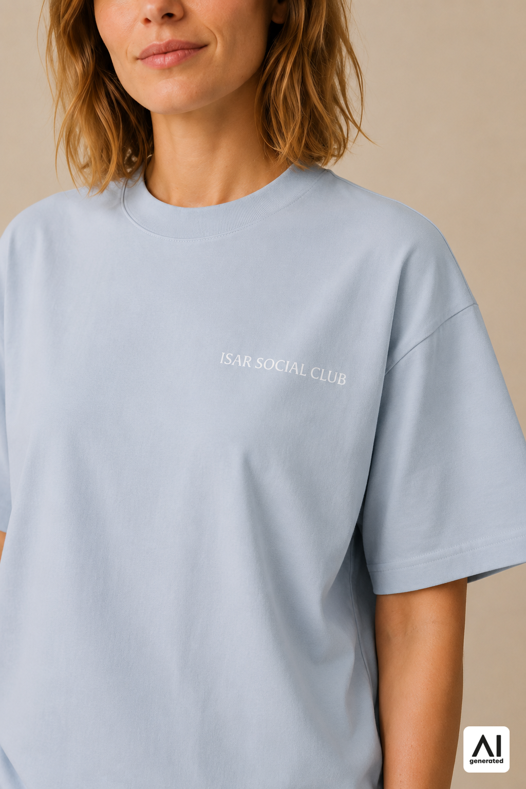 T-Shirt Isar Social Club Damen – Detailansicht