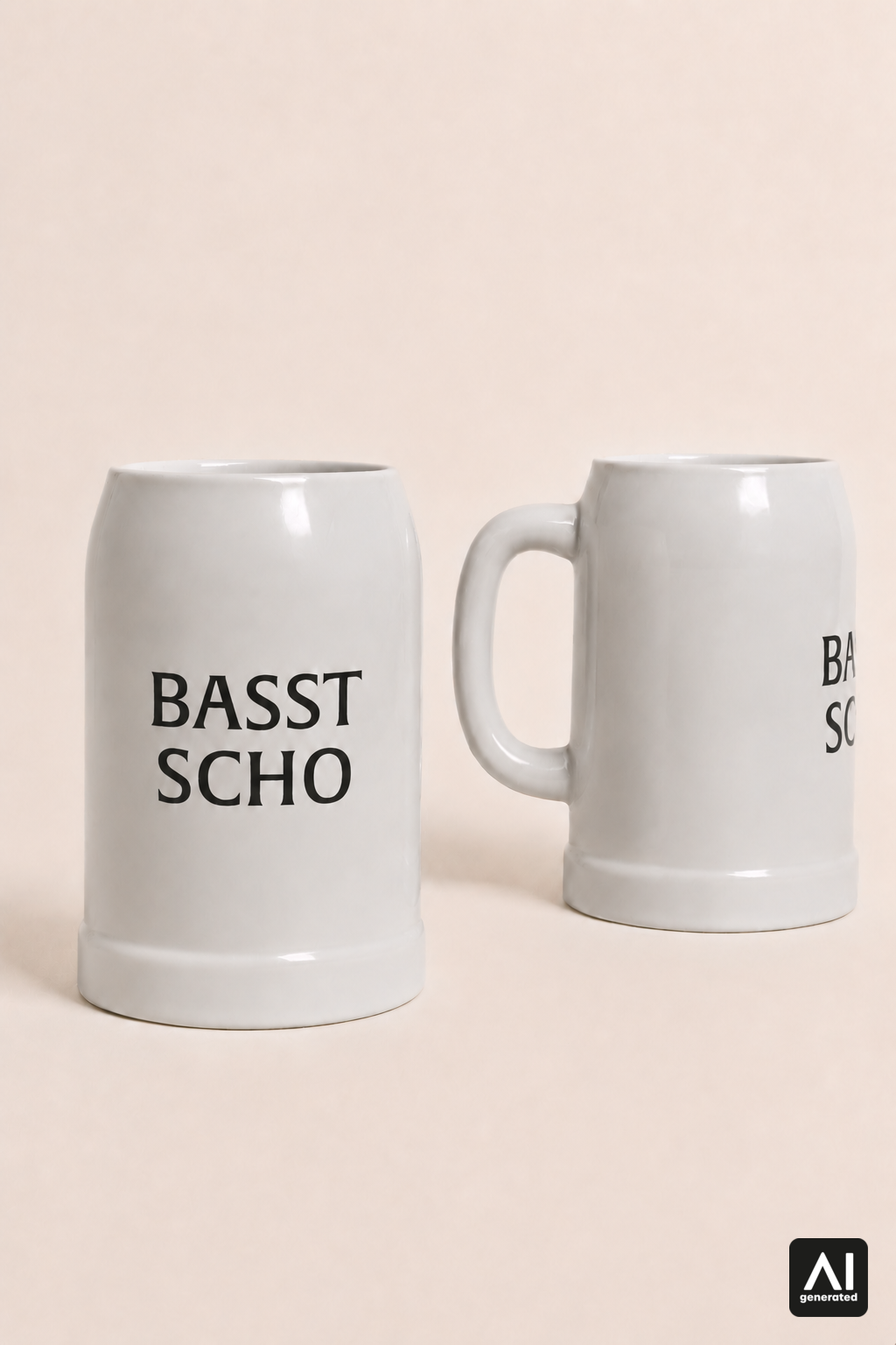 Krug Basst Scho – Produktansicht in Schwarz
