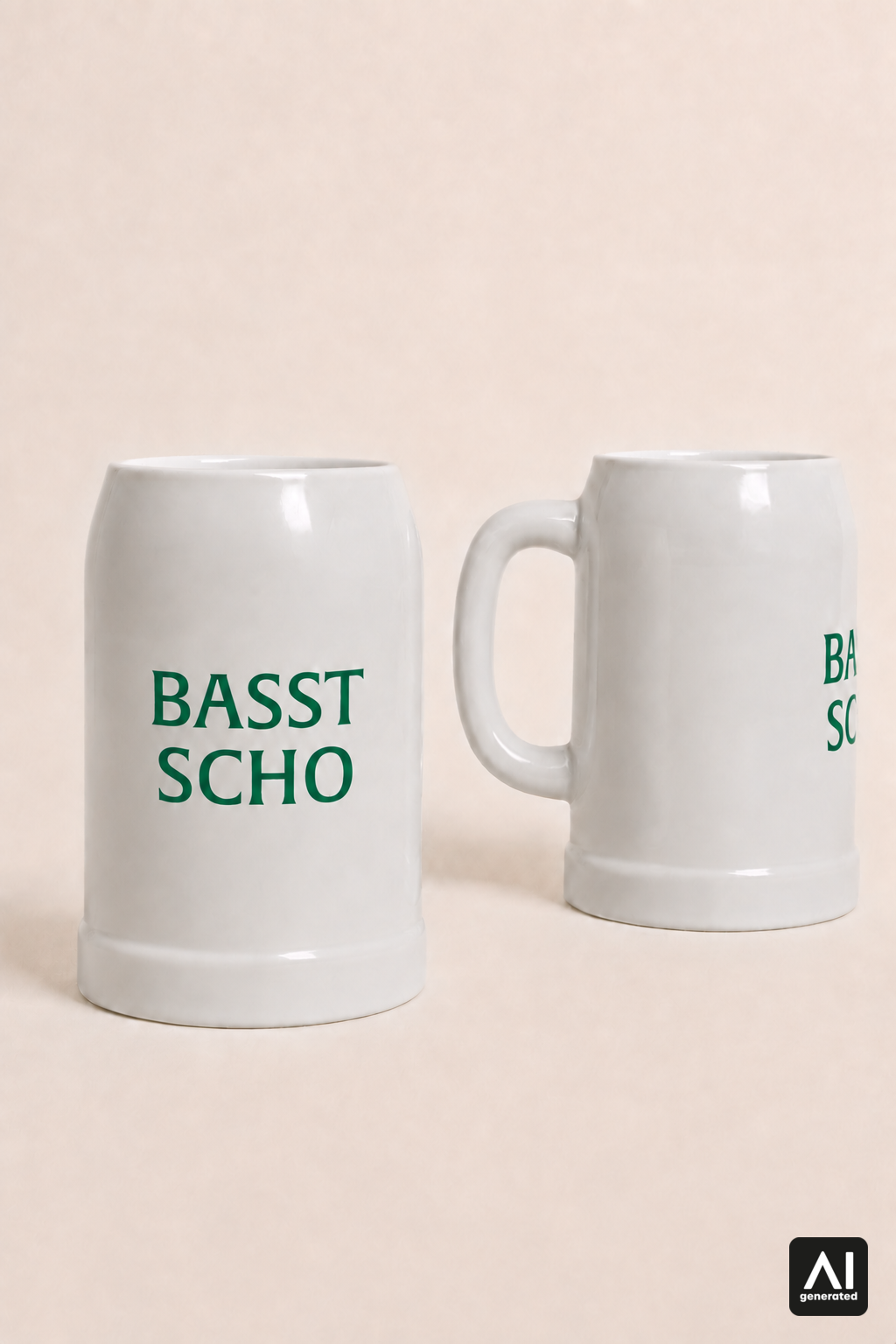 Krug Basst Scho – Produktansicht in Grün