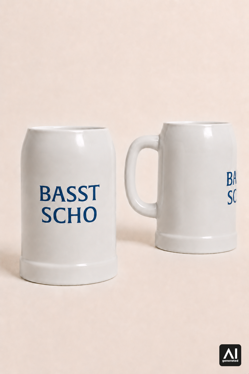Krug Basst Scho – Produktansicht in Blau