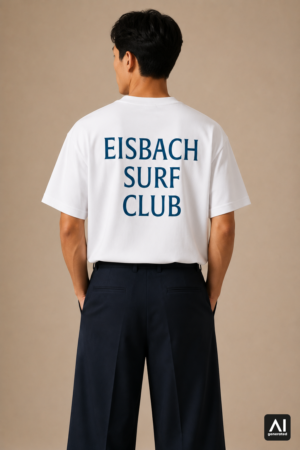 T-Shirt Eisbach Surf Club Herren – Rückansicht