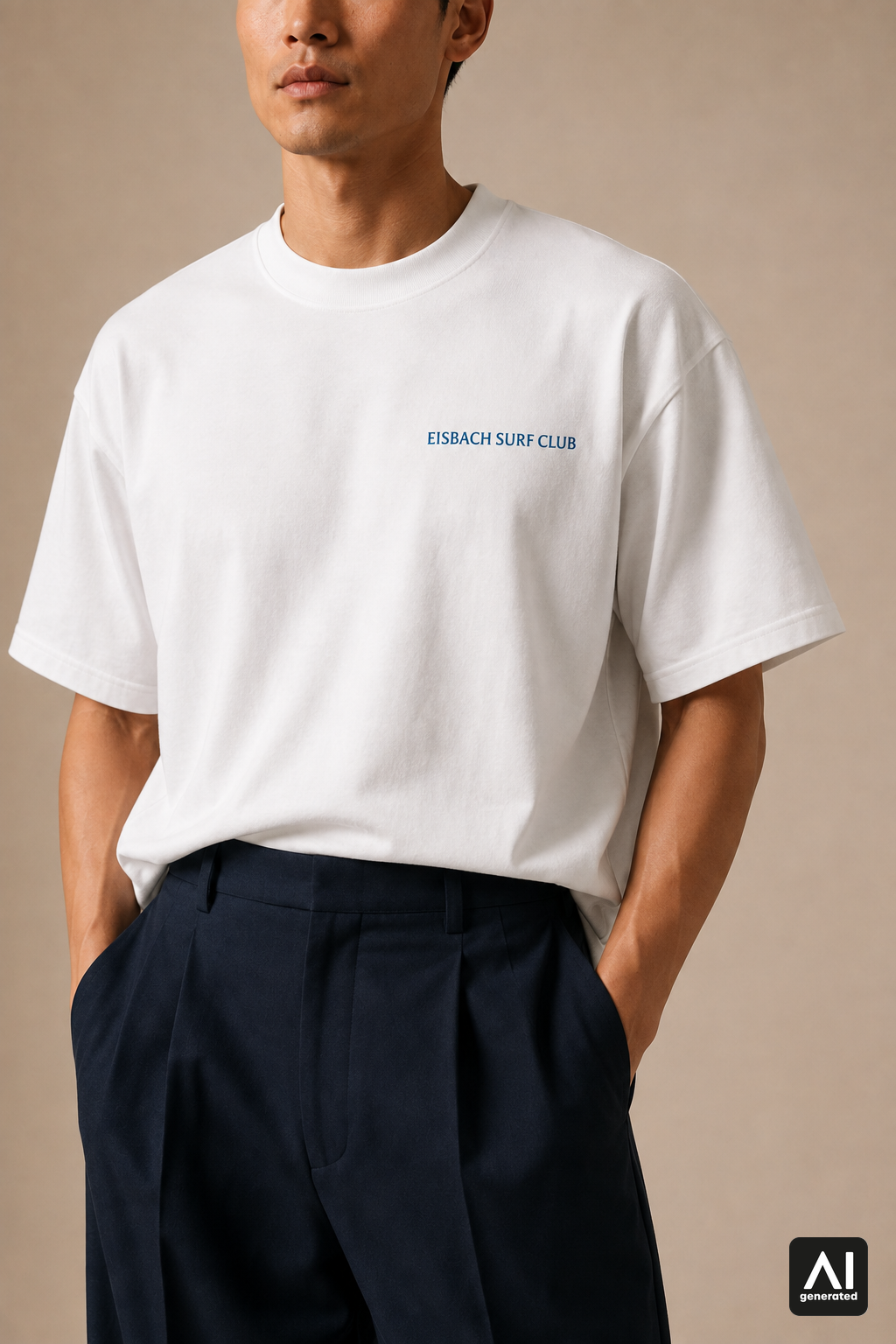 T-Shirt Eisbach Surf Club Herren – Detailansicht