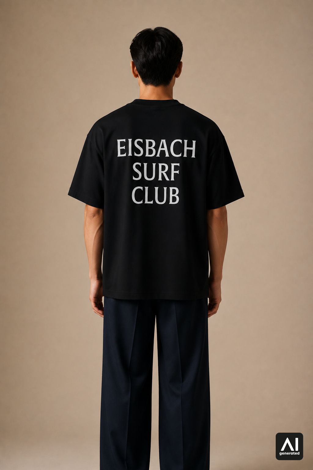 T-Shirt Eisbach Surf Club Herren – Rückansicht