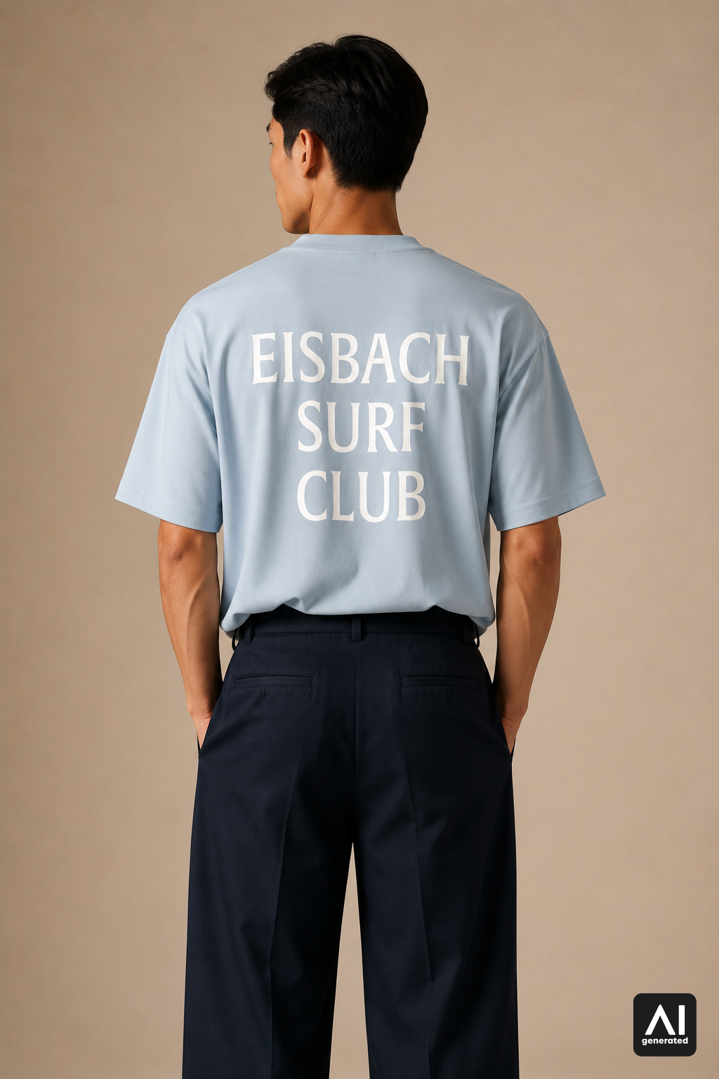 T-Shirt Eisbach Surf Club Herren – Rückansicht