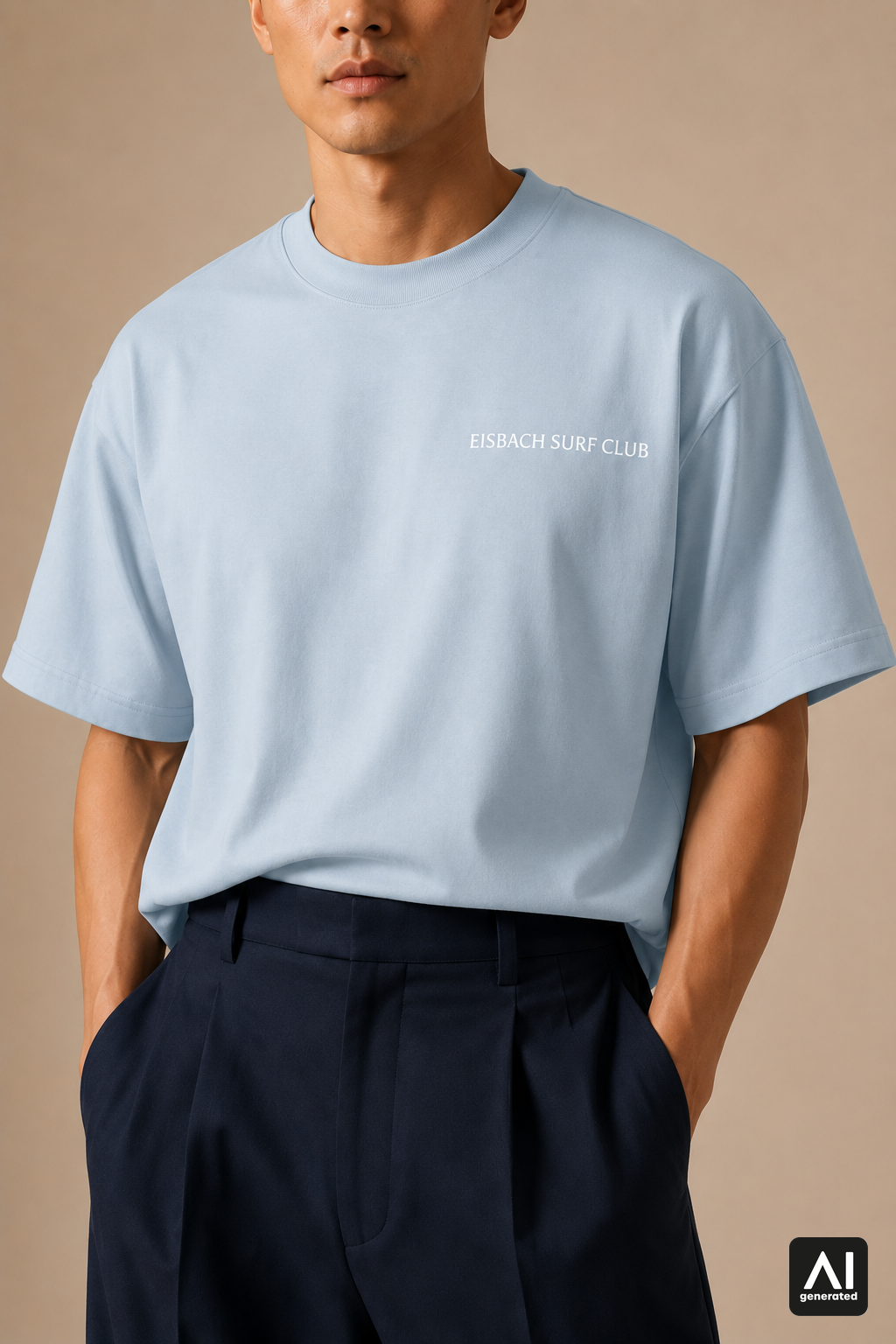 T-Shirt Eisbach Surf Club Herren – Detailansicht