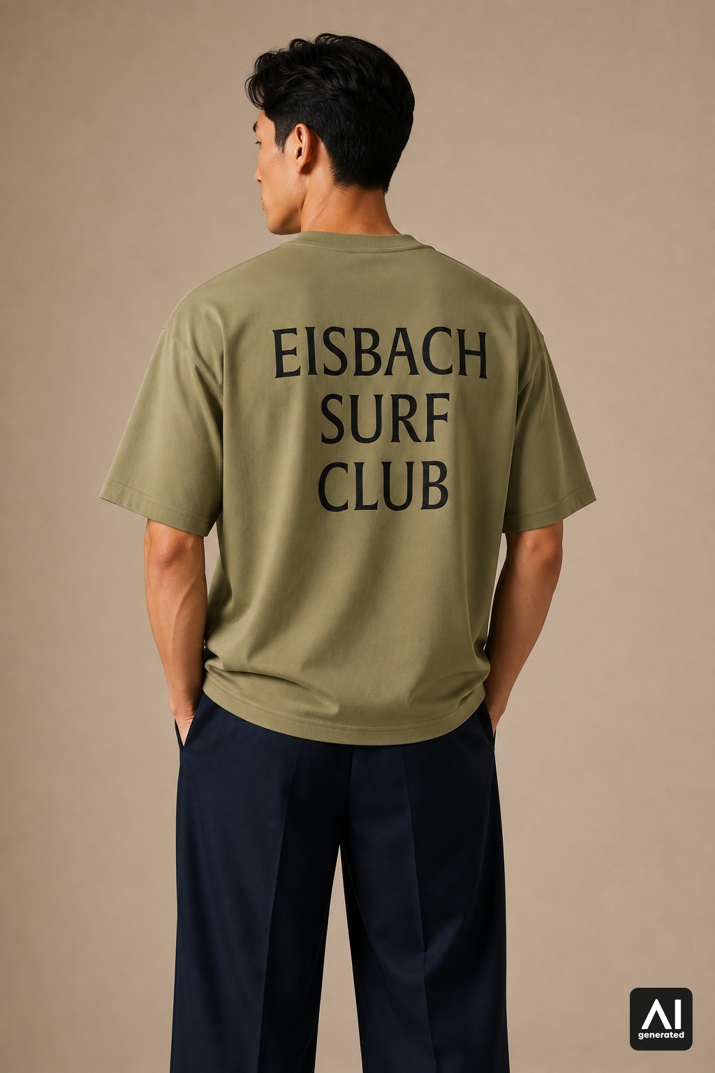 T-Shirt Eisbach Surf Club Herren – Rückansicht