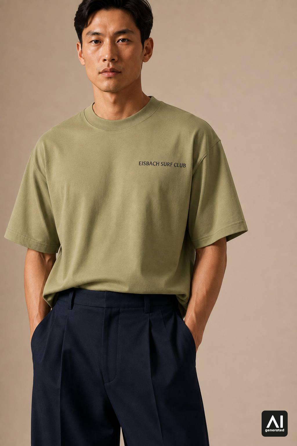 T-Shirt Eisbach Surf Club Herren – Detailansicht