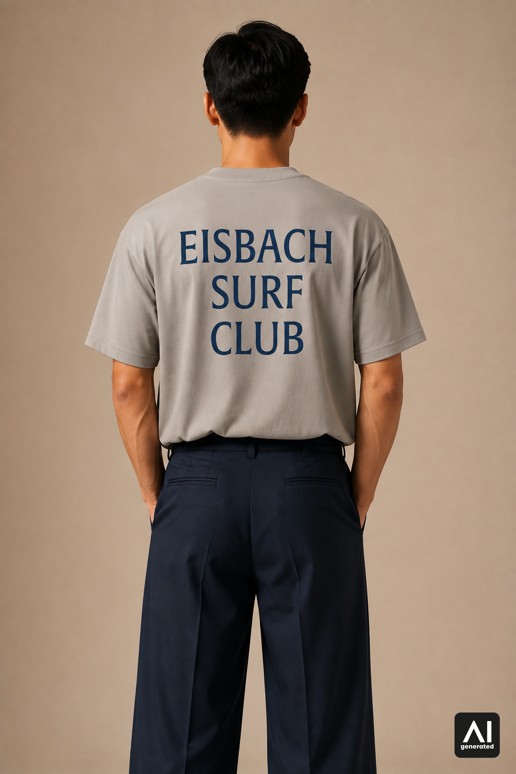 T-Shirt Eisbach Surf Club Herren – Rückansicht
