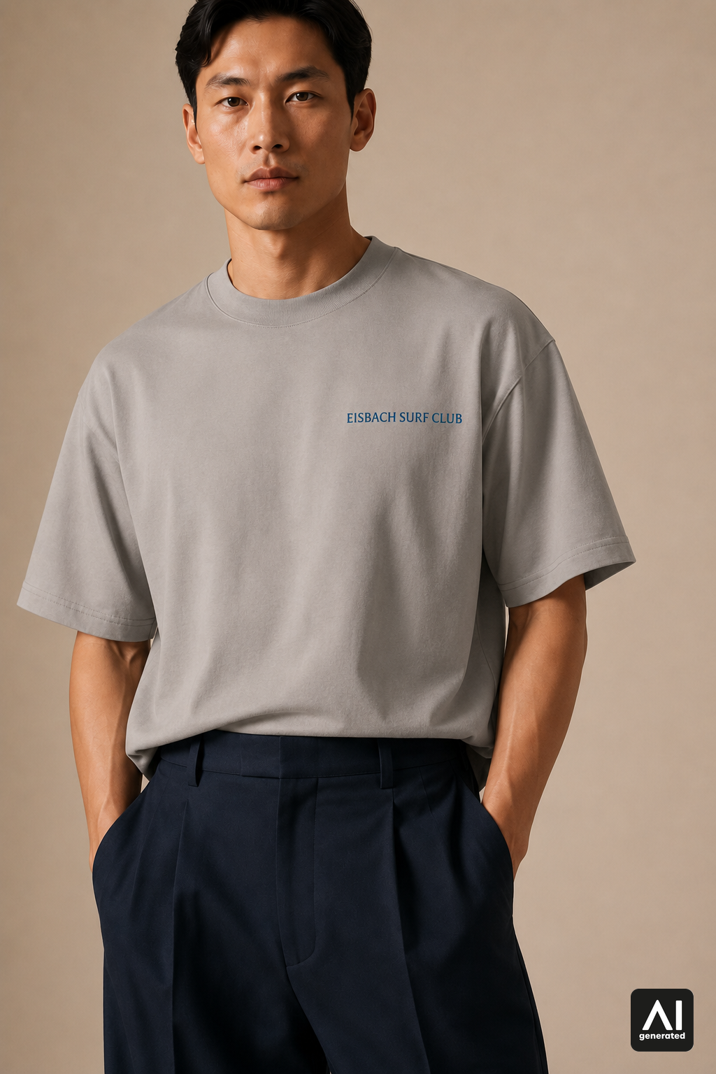 T-Shirt Eisbach Surf Club Herren – Detailansicht