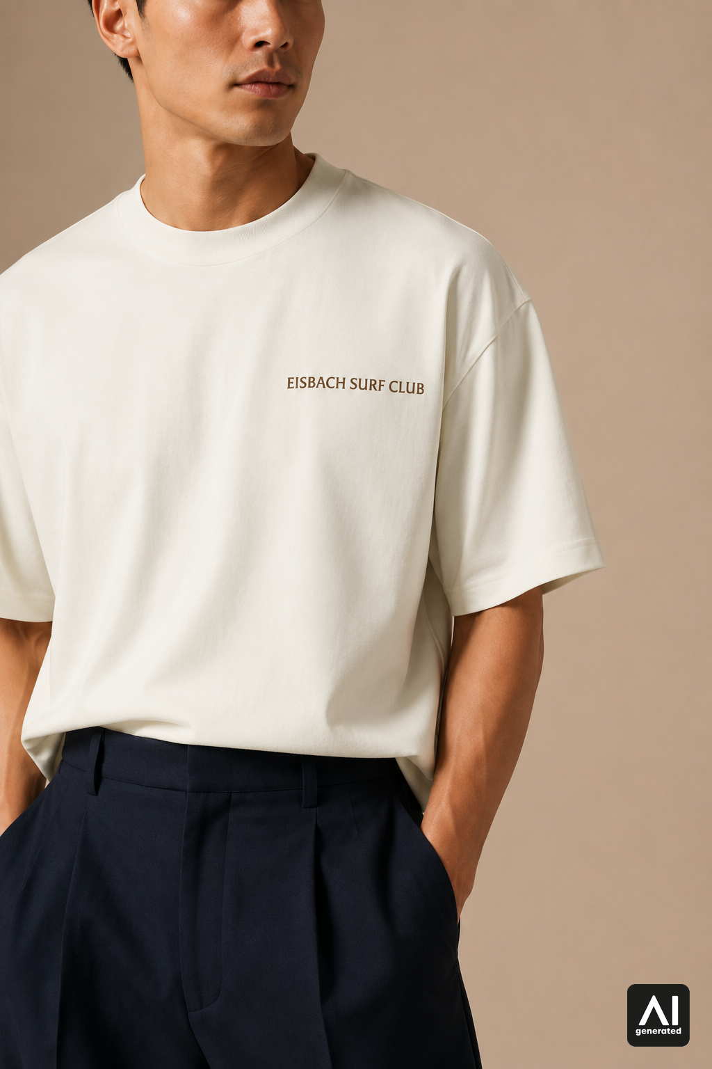 T-Shirt Eisbach Surf Club Herren – Detailansicht