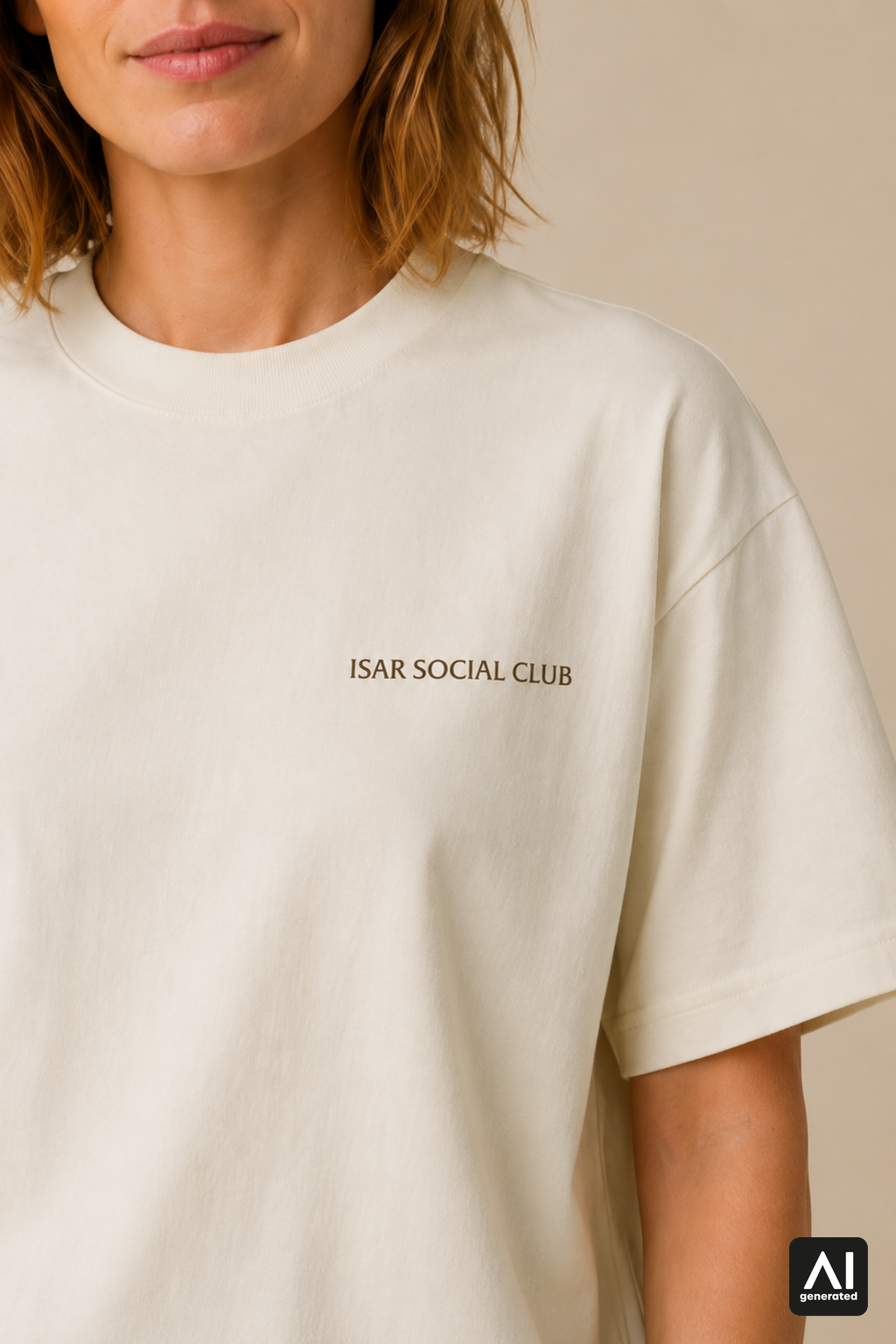 T-Shirt Isar Social Club Damen – Detailansicht