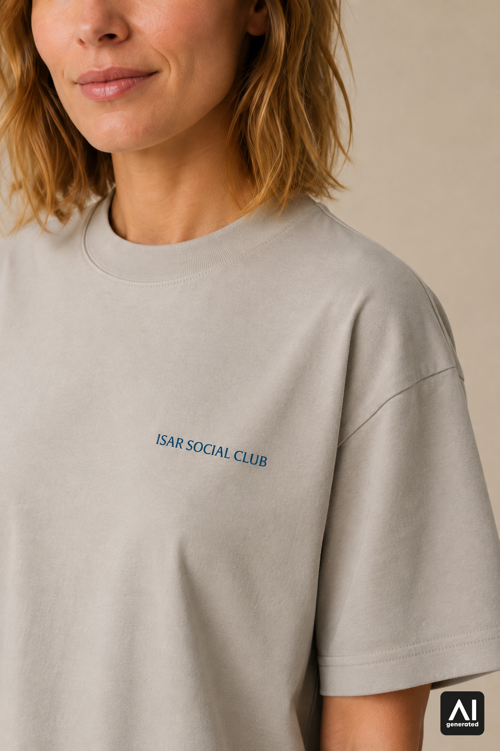 T-Shirt Isar Social Club Damen – Detailansicht
