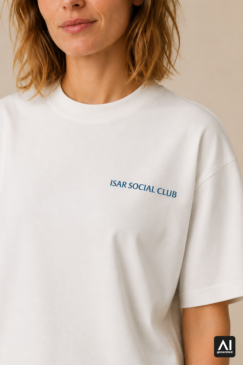 T-Shirt Isar Social Club Damen – Detailansicht