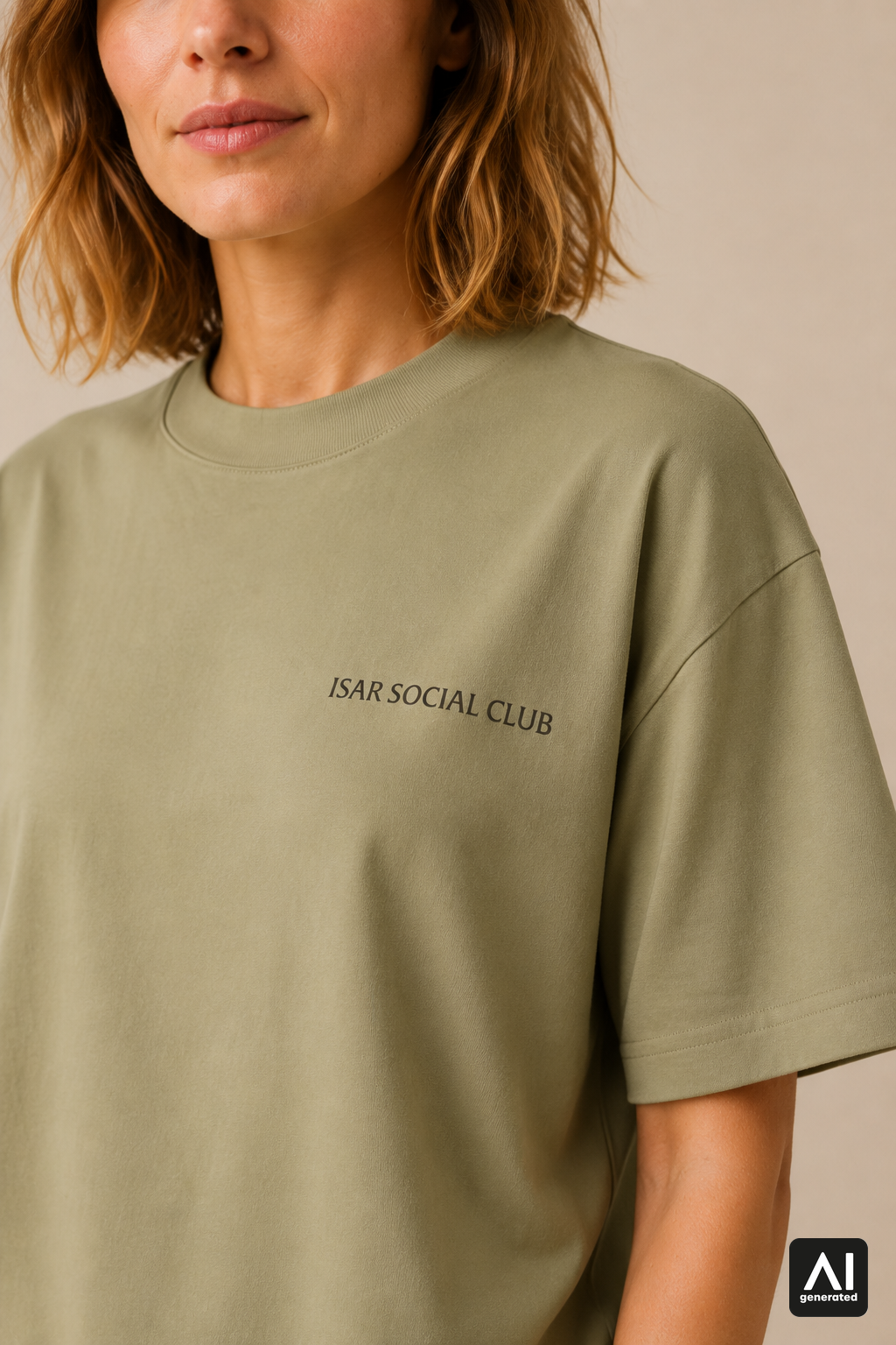 T-Shirt Isar Social Club Damen – Detailansicht