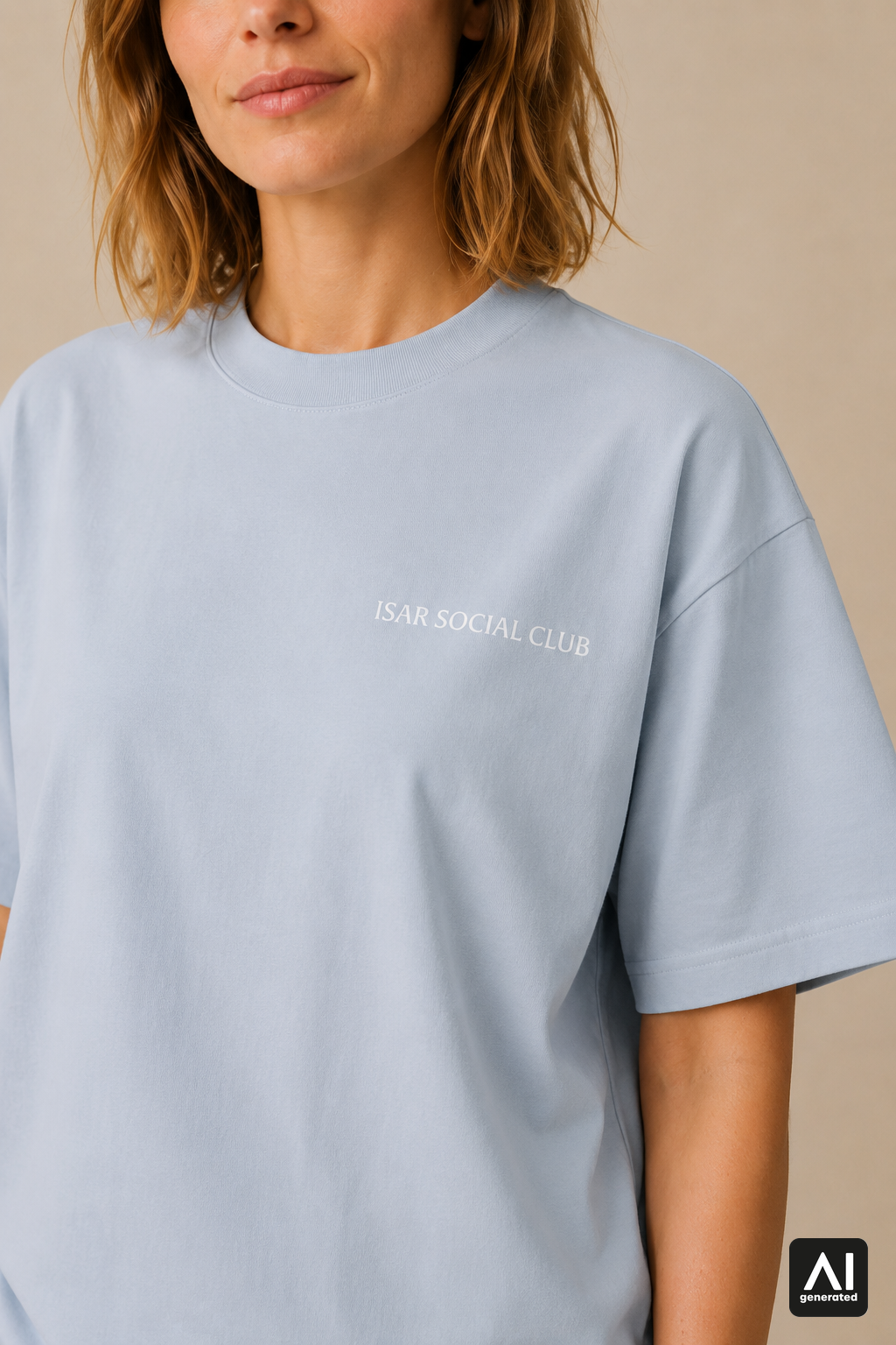 T-Shirt Isar Social Club Damen – Detailansicht
