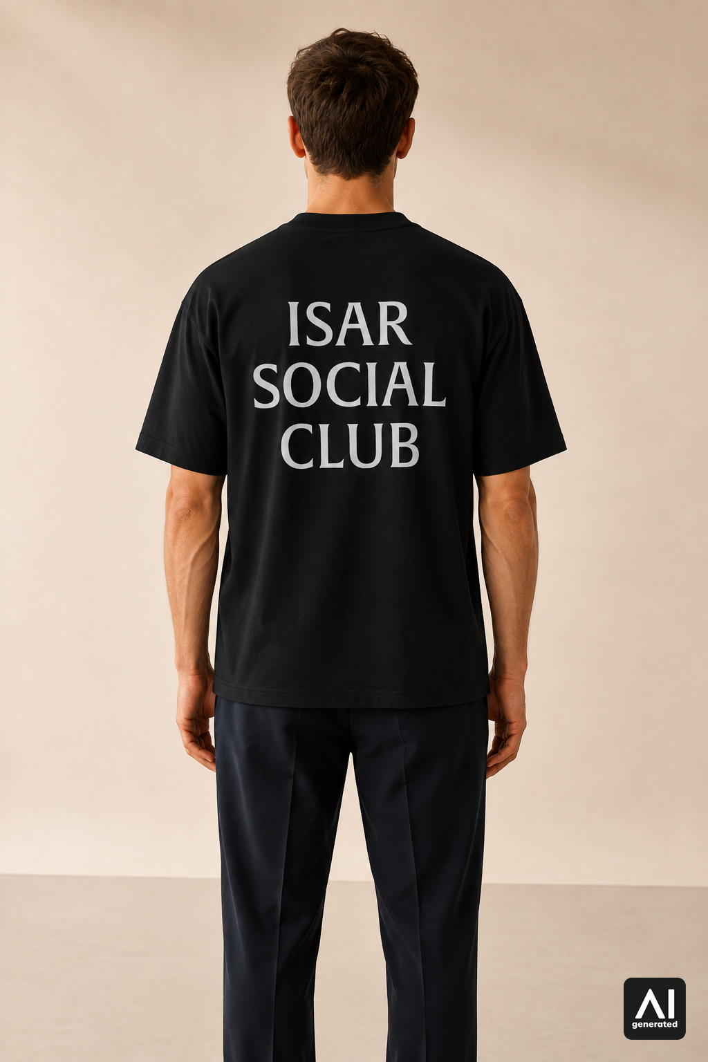 T-Shirt Isar Social Club Herren – Rückansicht