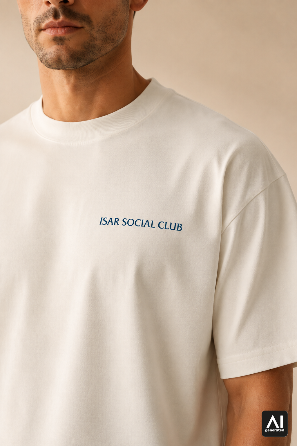 T-Shirt Isar Social Club Herren – Detailansicht