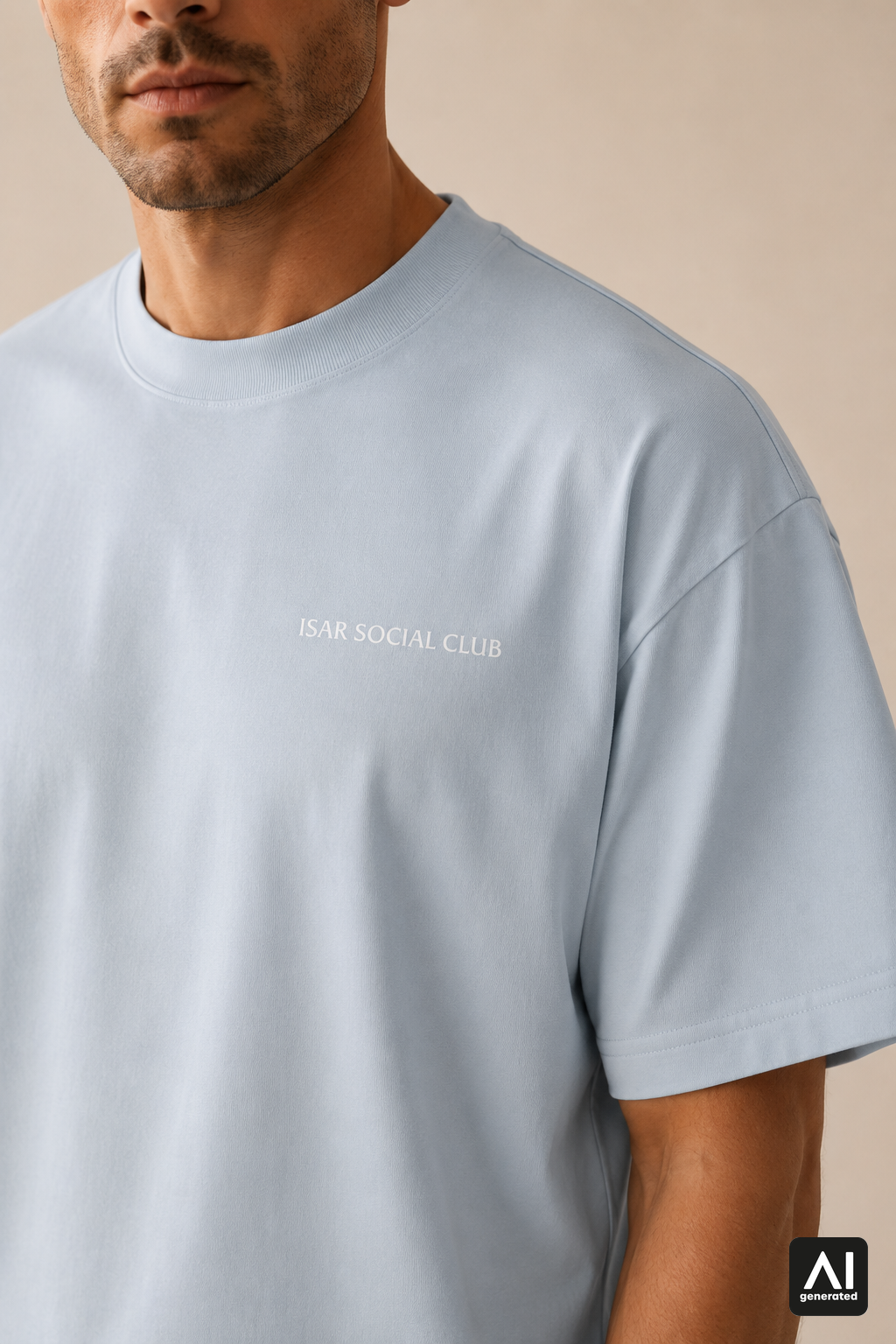 T-Shirt Isar Social Club Herren – Detailansicht